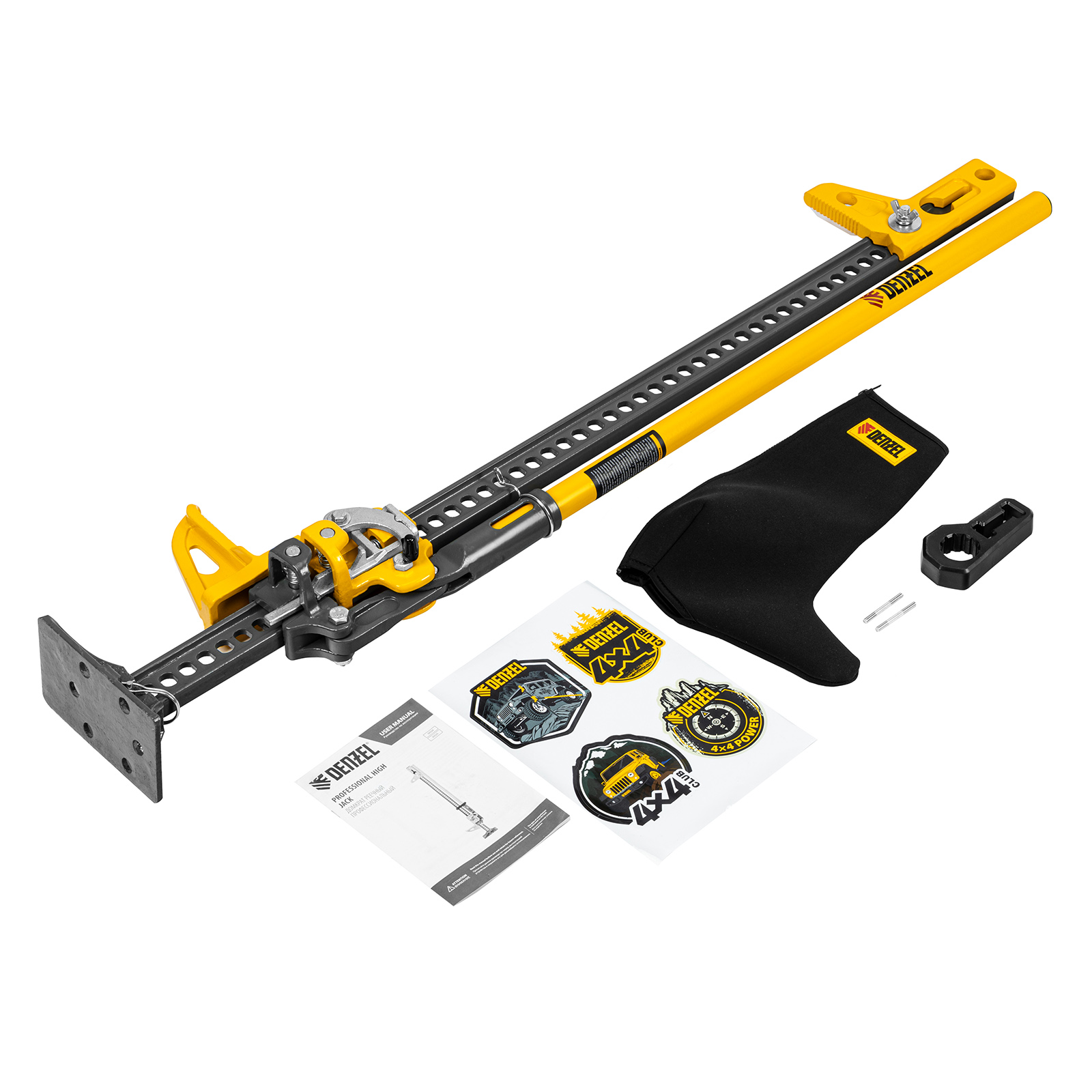 Домкрат реечный профессиональный, 3,5 т, 115-1040 мм, High Jack Denzel