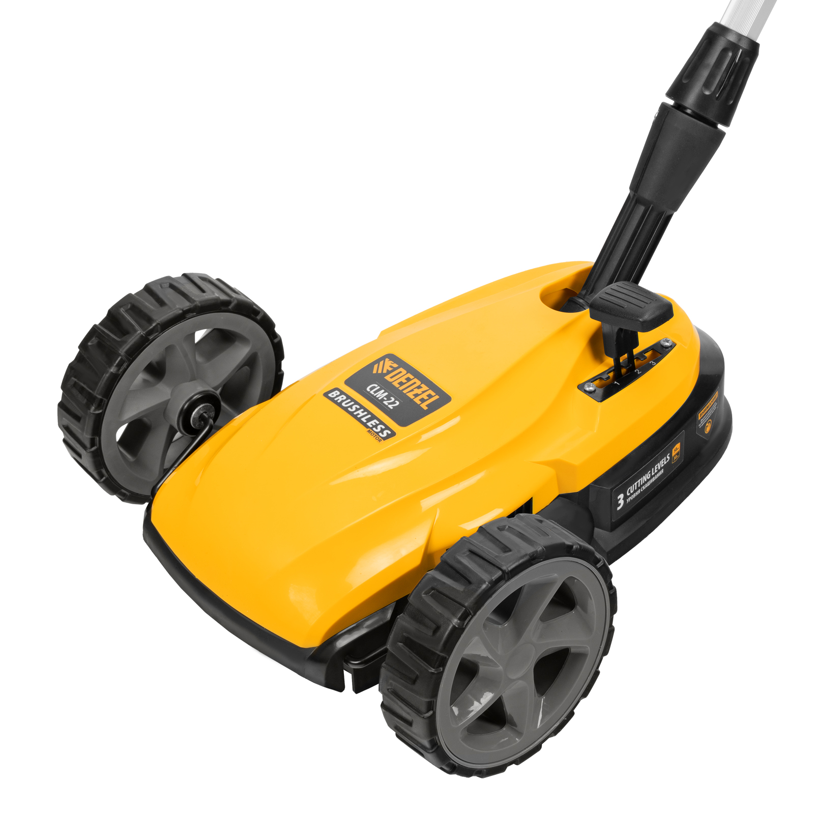 Портативная аккумуляторная газонокосилка CLM-22, Li-ion, 20В, 220 мм // Denzel