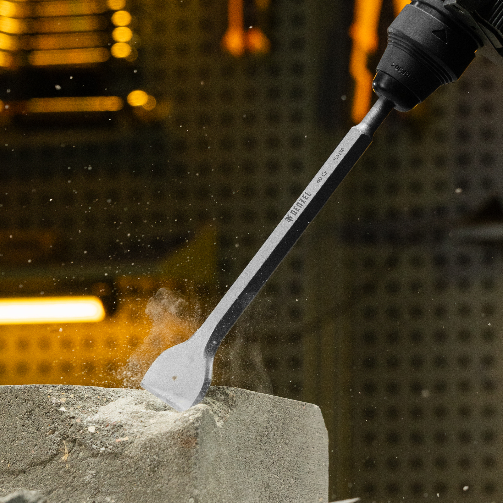 Зубило, 14 х 40 х 250 мм, 40Cr, SDS PLUS Denzel