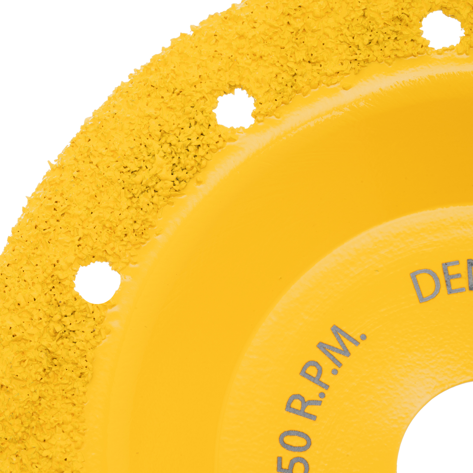 Чашка твёрдосплавная зачистная,125 мм, Наклонная, мелкое зерно #32// Denzel