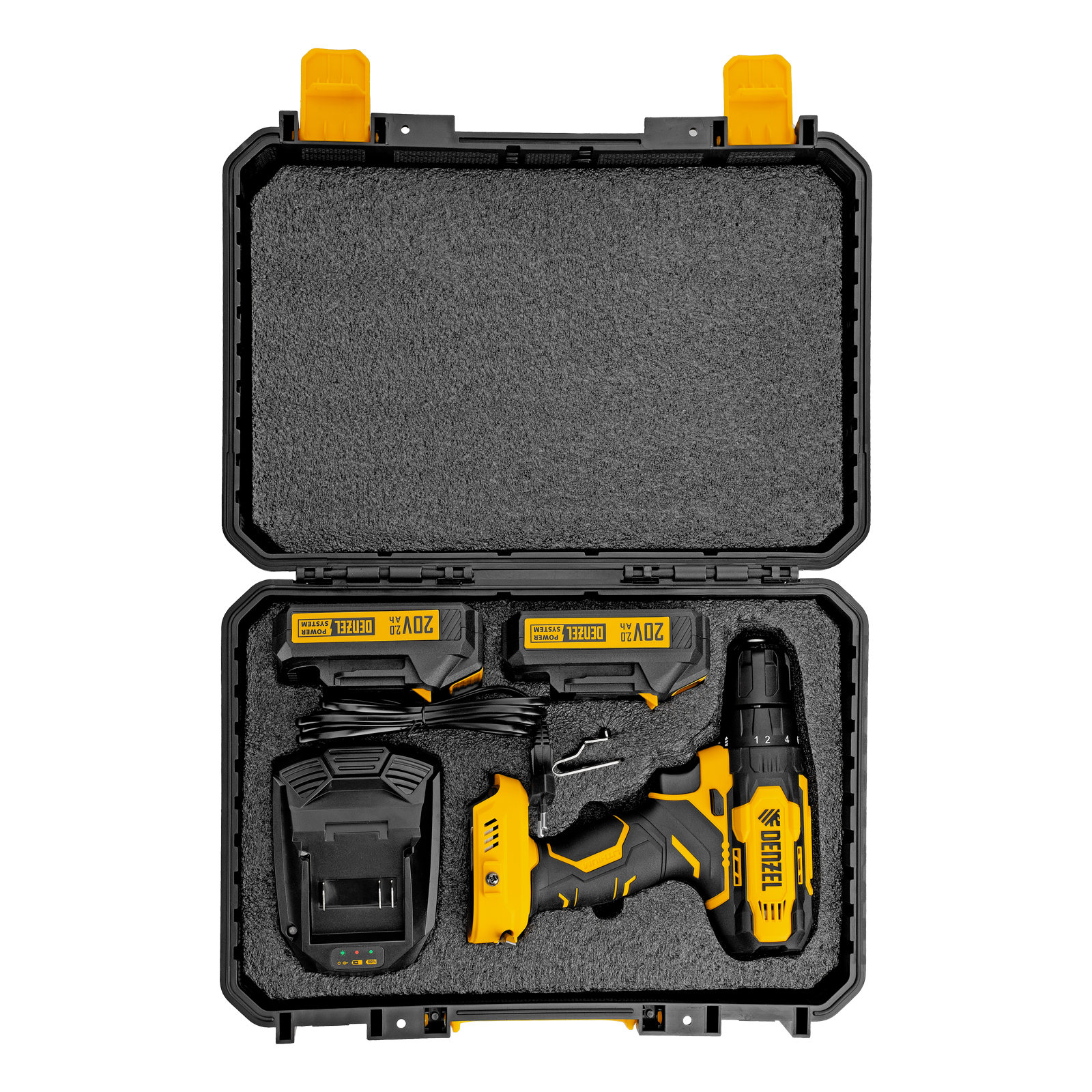 Дрель-шуруповерт аккумуляторная CDQ-20, Li-Ion, 20 В// Denzel