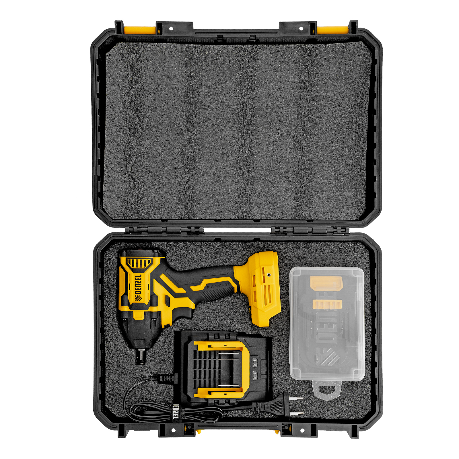 Гайковерт ударный аккумуляторный бесщет. CIWH-BL-20-350, Li-Ion, 20 В// Denzel