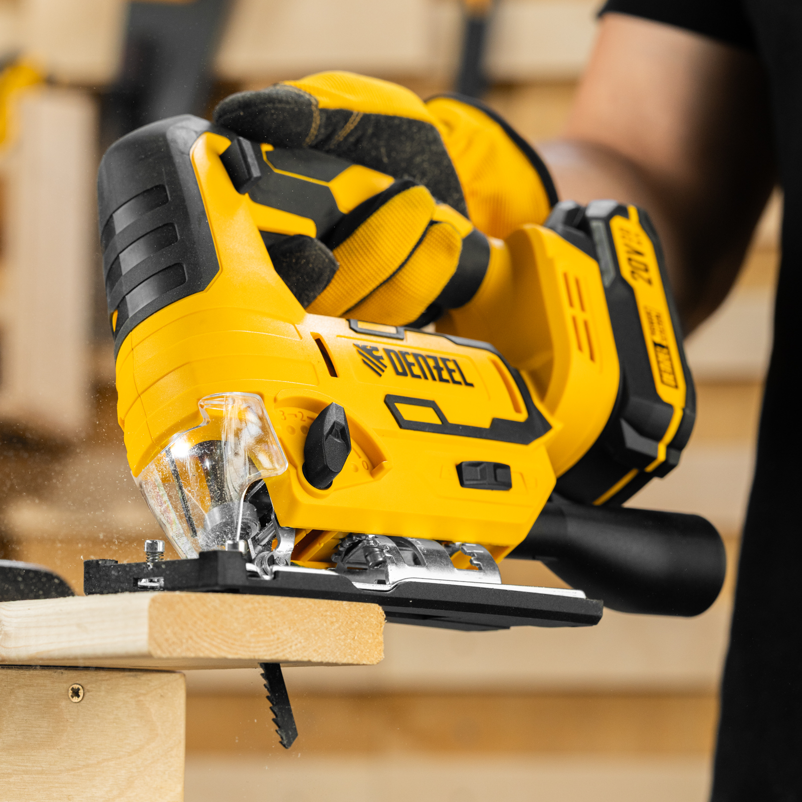 Лобзик аккумуляторный CJH-20-80, Li-Ion, 20 В// Denzel