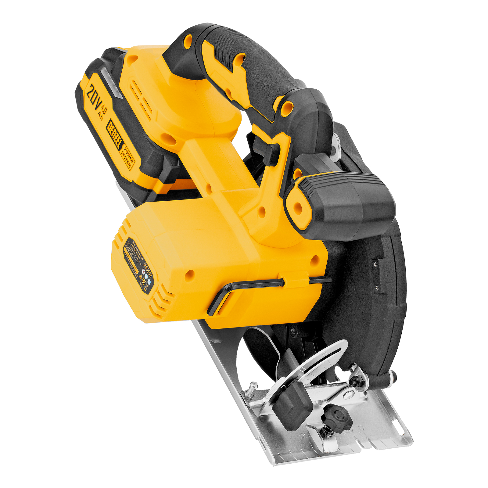 Пила циркулярная аккумуляторная CCSH-20-165, 165 мм, Li-Ion, 20 В// Denzel