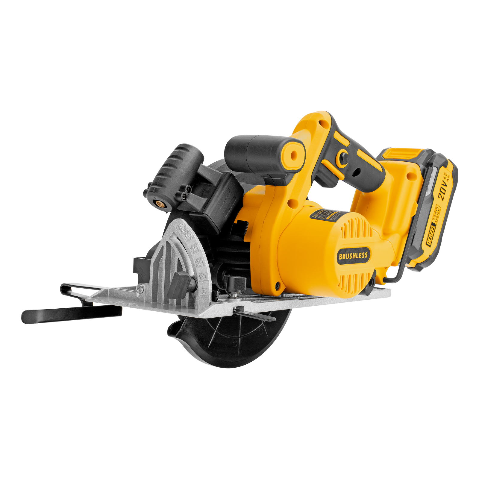 Пила циркулярная аккумуляторная бесщет. CCSH-BL-20-185, 185 мм, Li-Ion, 20 В// Denzel