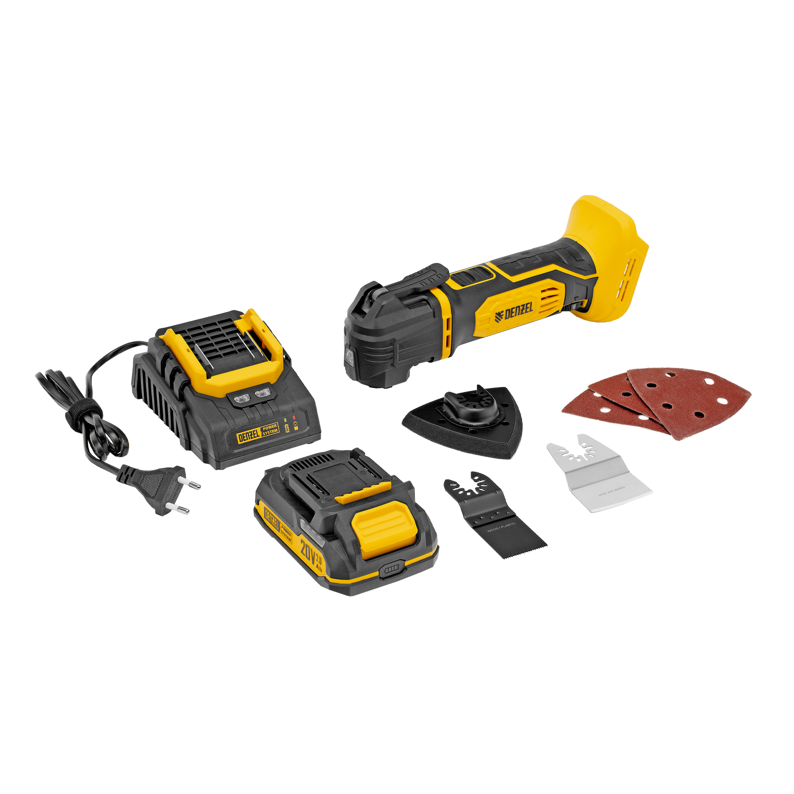 Инструмент многофункциональный аккумуляторный CMTH-20, Li-Ion, 20 В// Denzel