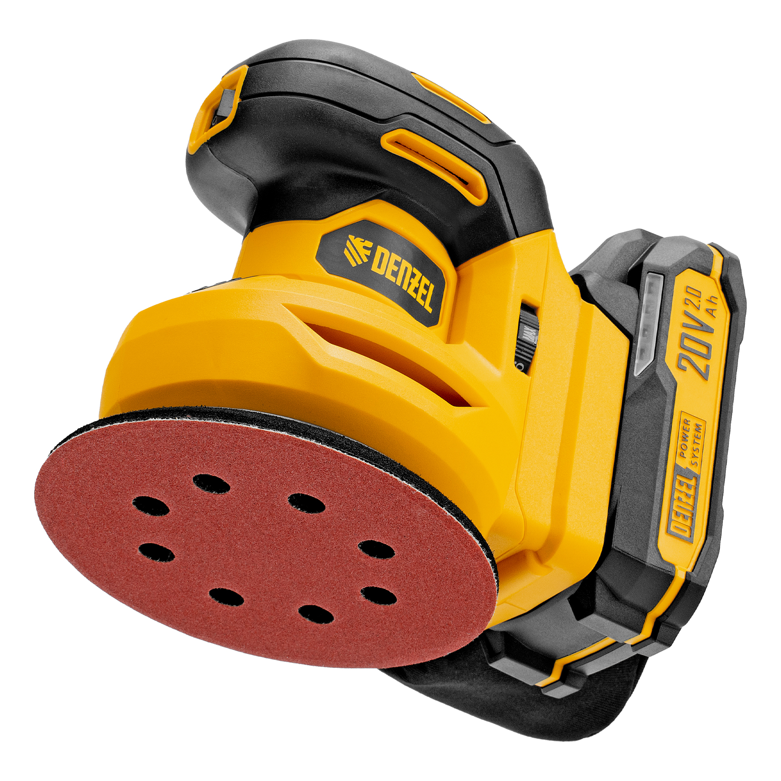 Машина шлифовальная эксцентриковая аккумуляторная CROSH-20-125, Li-Ion, 20 В// Denzel