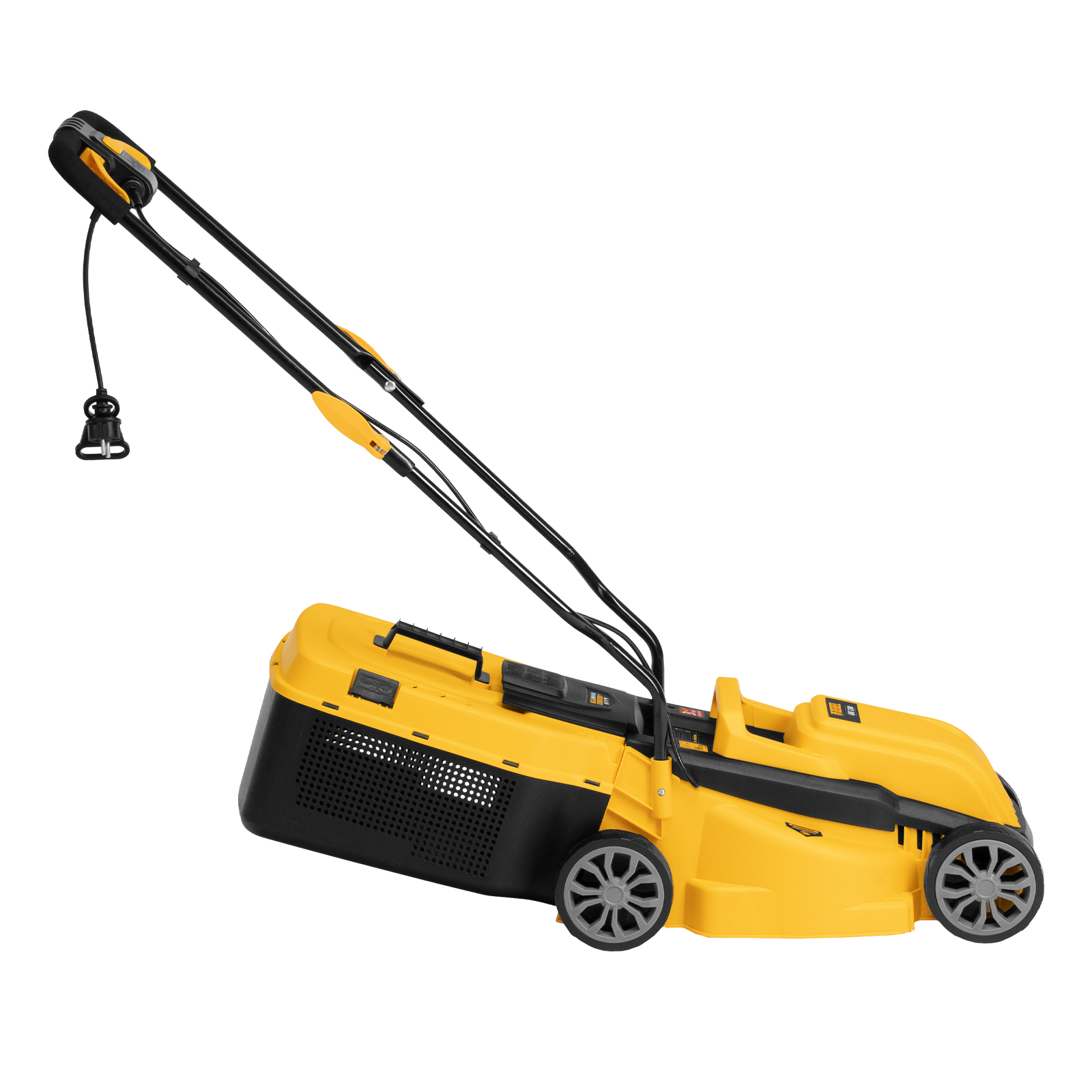 Газонокосилка электрическая GMC-1200, шир.,32см, 1200 Вт, 3 уров., травосб. 30 л Denzel