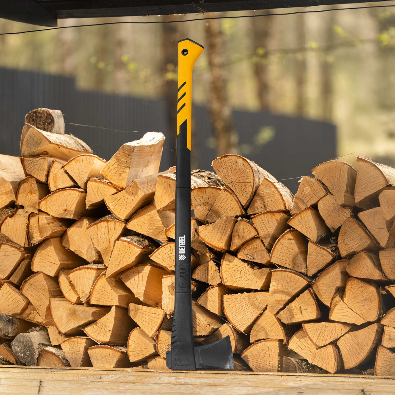 Колун, F20, 2800 гр, двухкомпонентная рукоятка, 920 мм// Denzel