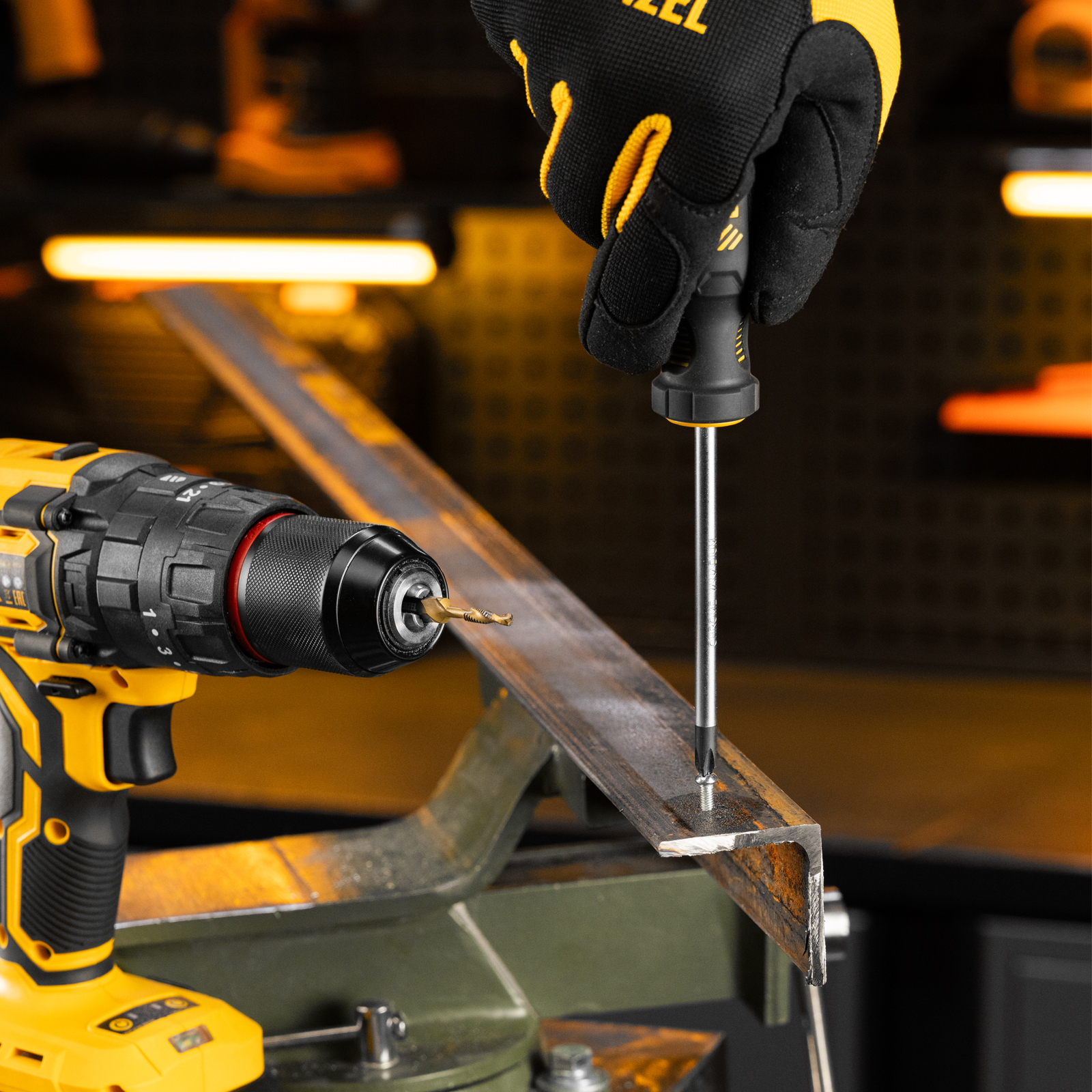 Сверло-метчик М4 х 0,7 мм, Р6М5// Denzel