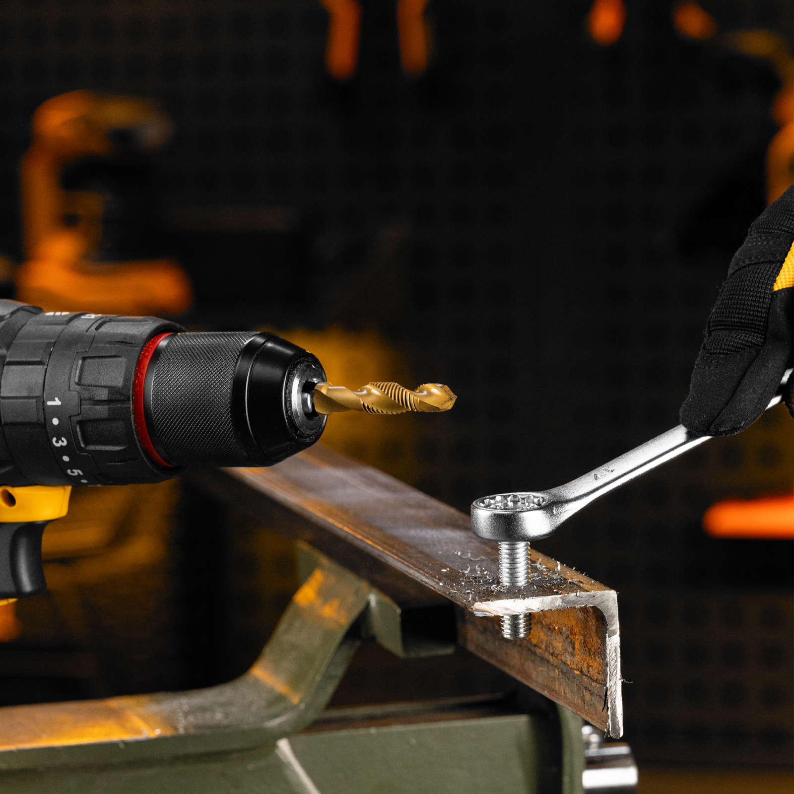 Сверло-метчик М10 х 1,25 мм, Р6М5// Denzel