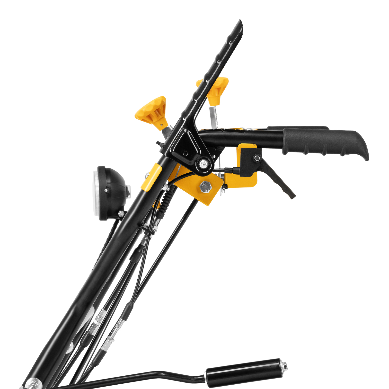 Гибридная снегоуборочная машина с функц. подметания SWB-800, 212 сс, руч. старт, 2 насадки// Denzel