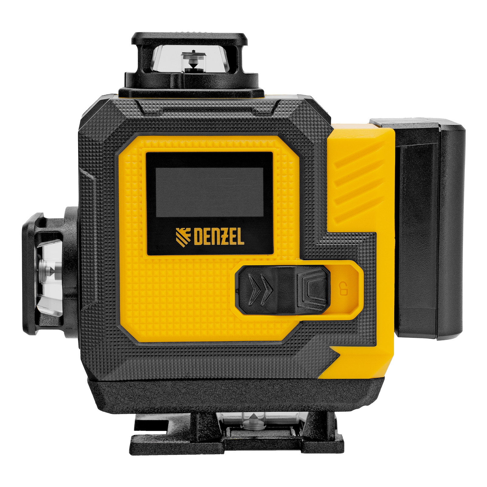 Лазерный уровень мультипризменный DLV-360-4C, 30 м, зеленый луч, Li-Ion 2,4 Aч, кейс// Denzel