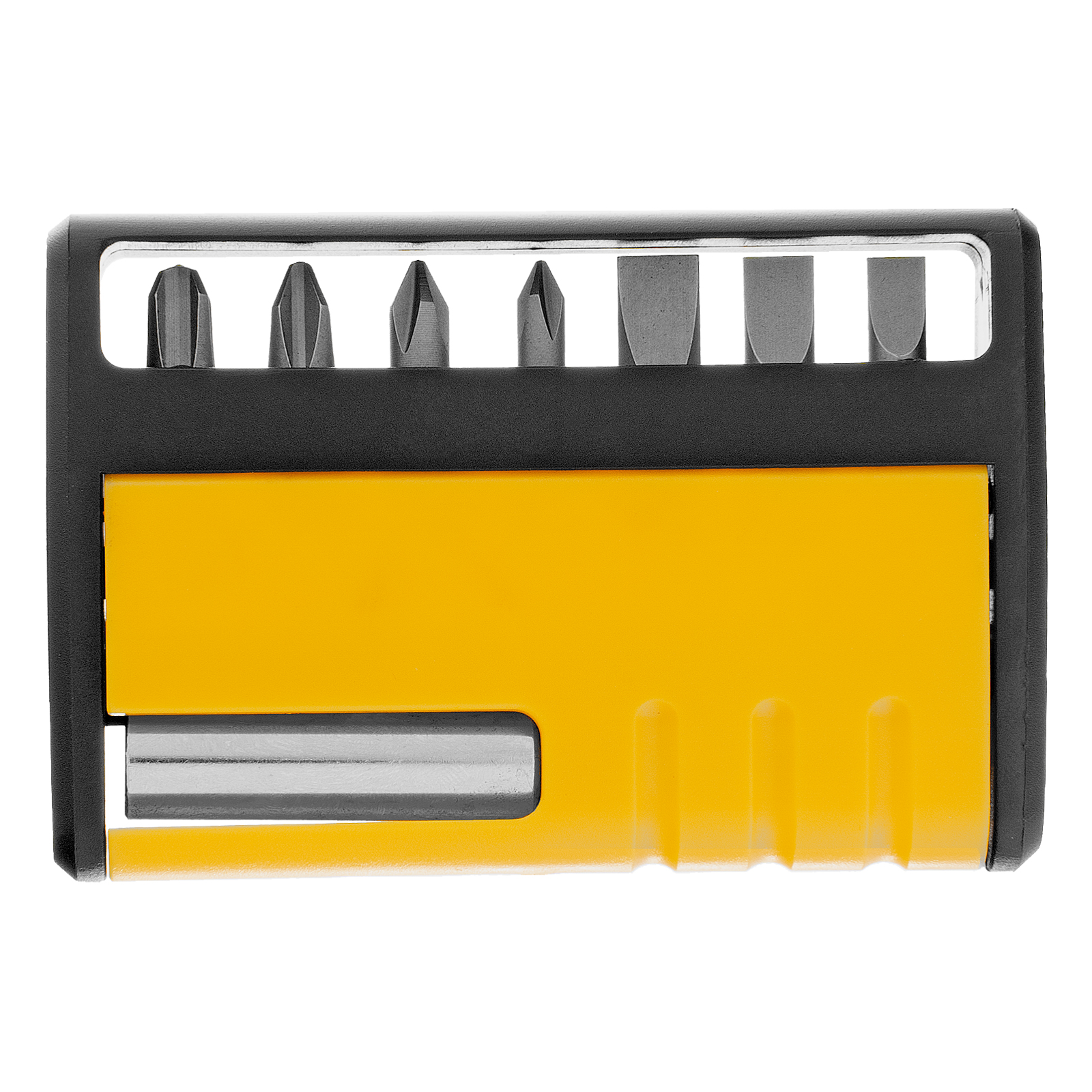 Набор бит с магнитным держателем, S2, 8 шт Denzel