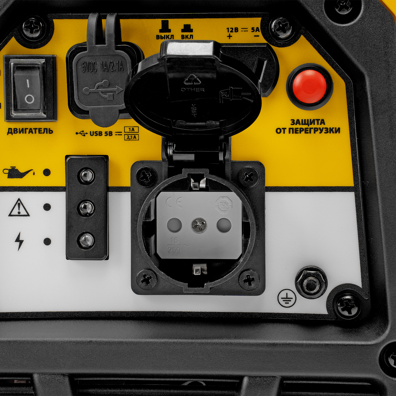 Генератор инверторный GS-1100iS, 1,1 кВт, 230 В, закрытый корпус, ручной старт DENZEL