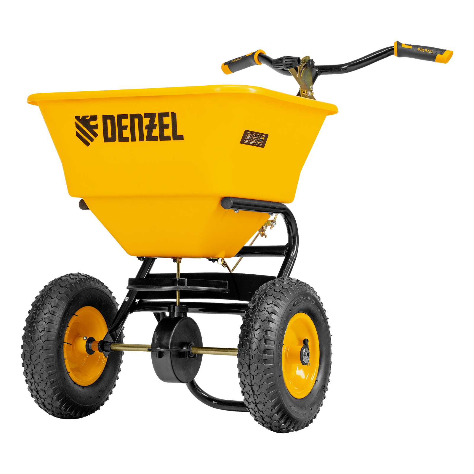 Механическая сеялка на колесах, 45 л Denzel