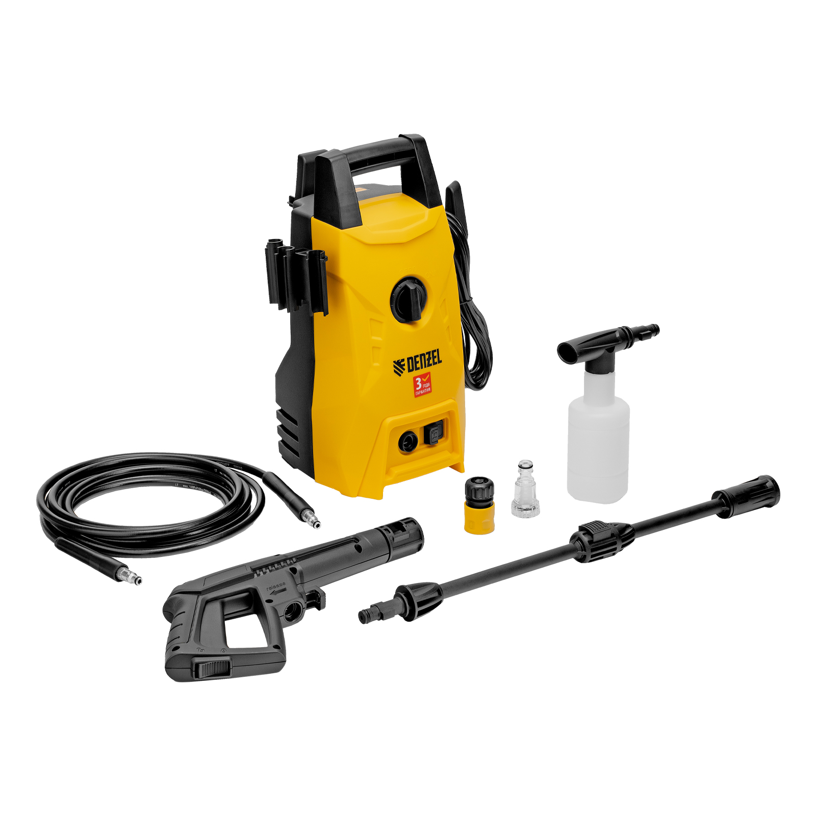 Моечная машина высокого давления R-135L, 1800 Вт, 135 бар, 360 л/ч Denzel