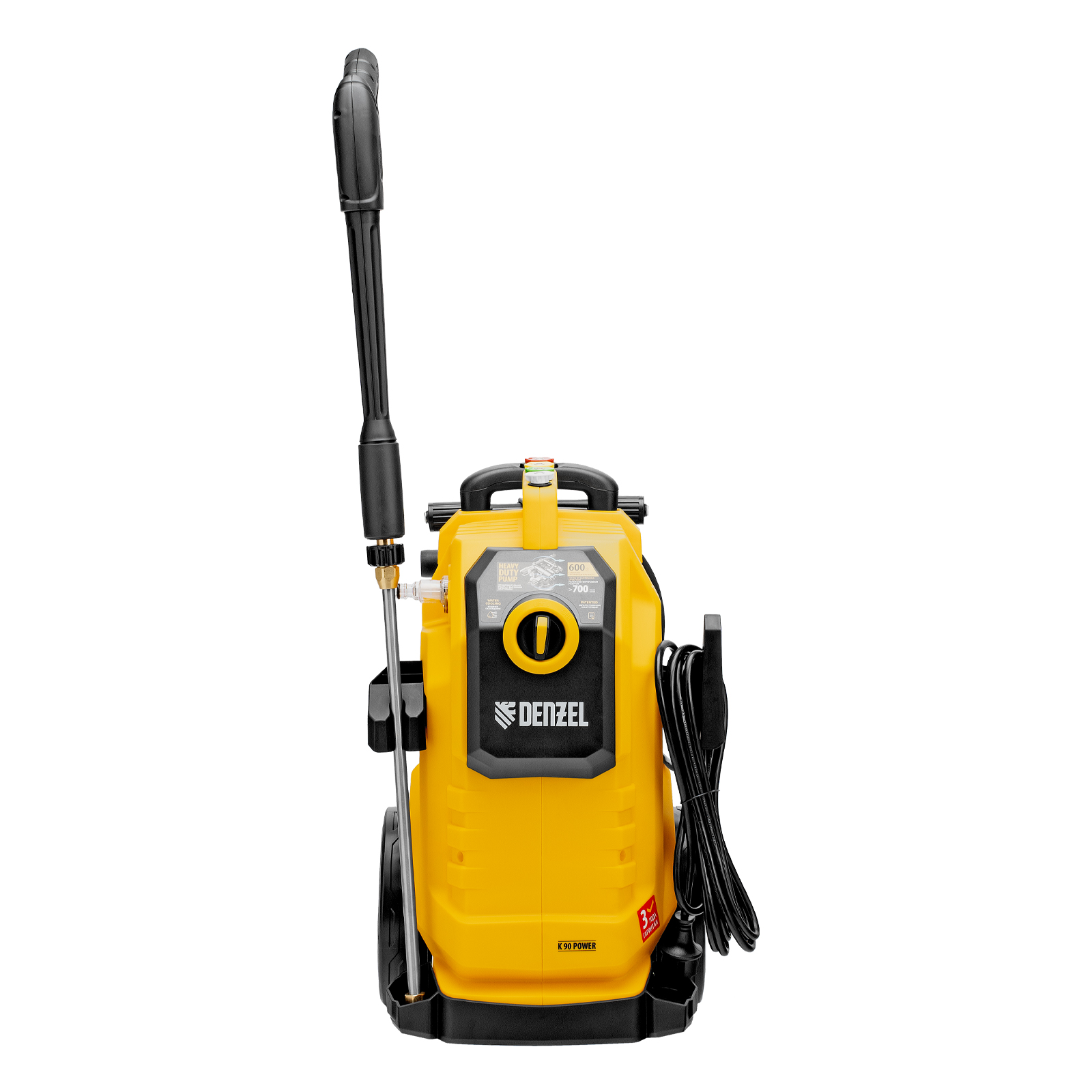 Моечная машина высокого давления K 90 Power, 3100 Вт, 220 бар, 600 л/ч, асинх. двиг.// Denzel