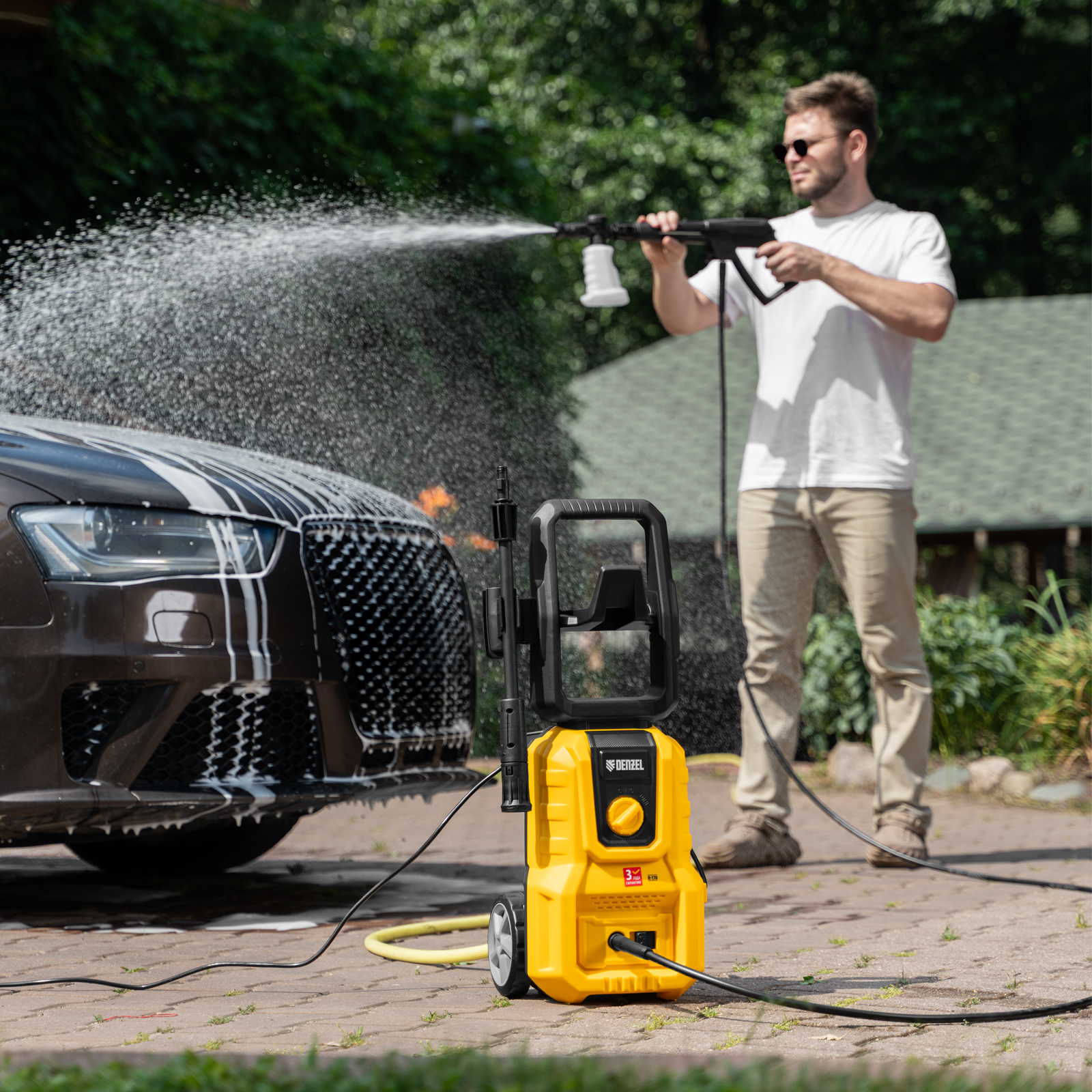 Моечная машина высокого давления R-170, 1800 Вт, 170 бар, 380 л/ч// Denzel