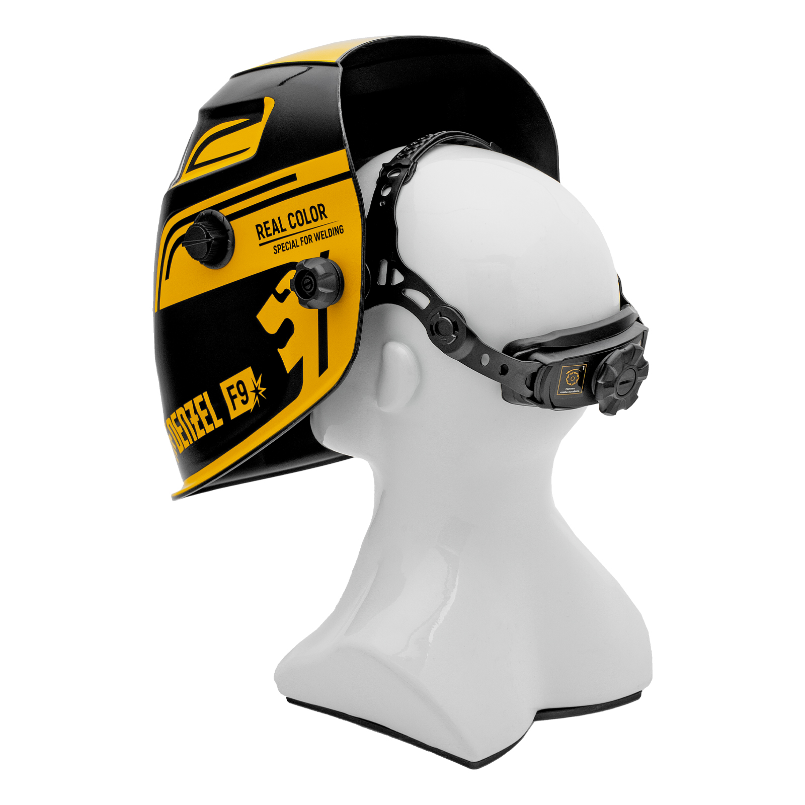 Щиток защитный лицевой (маска сварщика) F9, см. окно 100x60, Real Color, DIN 4-8/9-13// Denzel