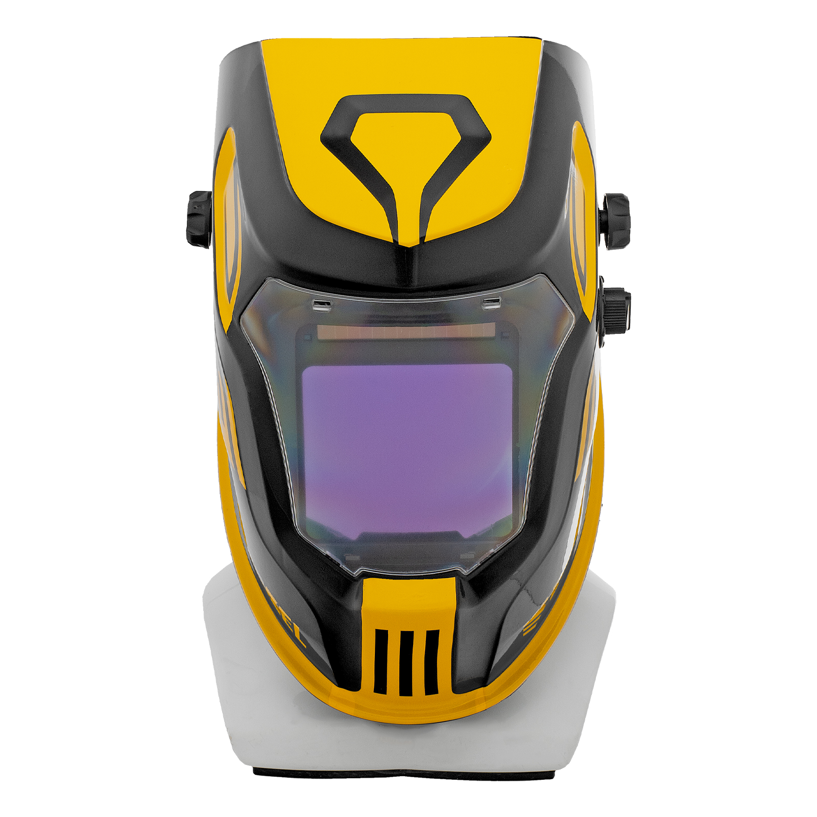 Щиток защитный лицевой (маска сварщика) F10, см. окно 100х96, Real Color, DIN 4-8/9-13 Denzel