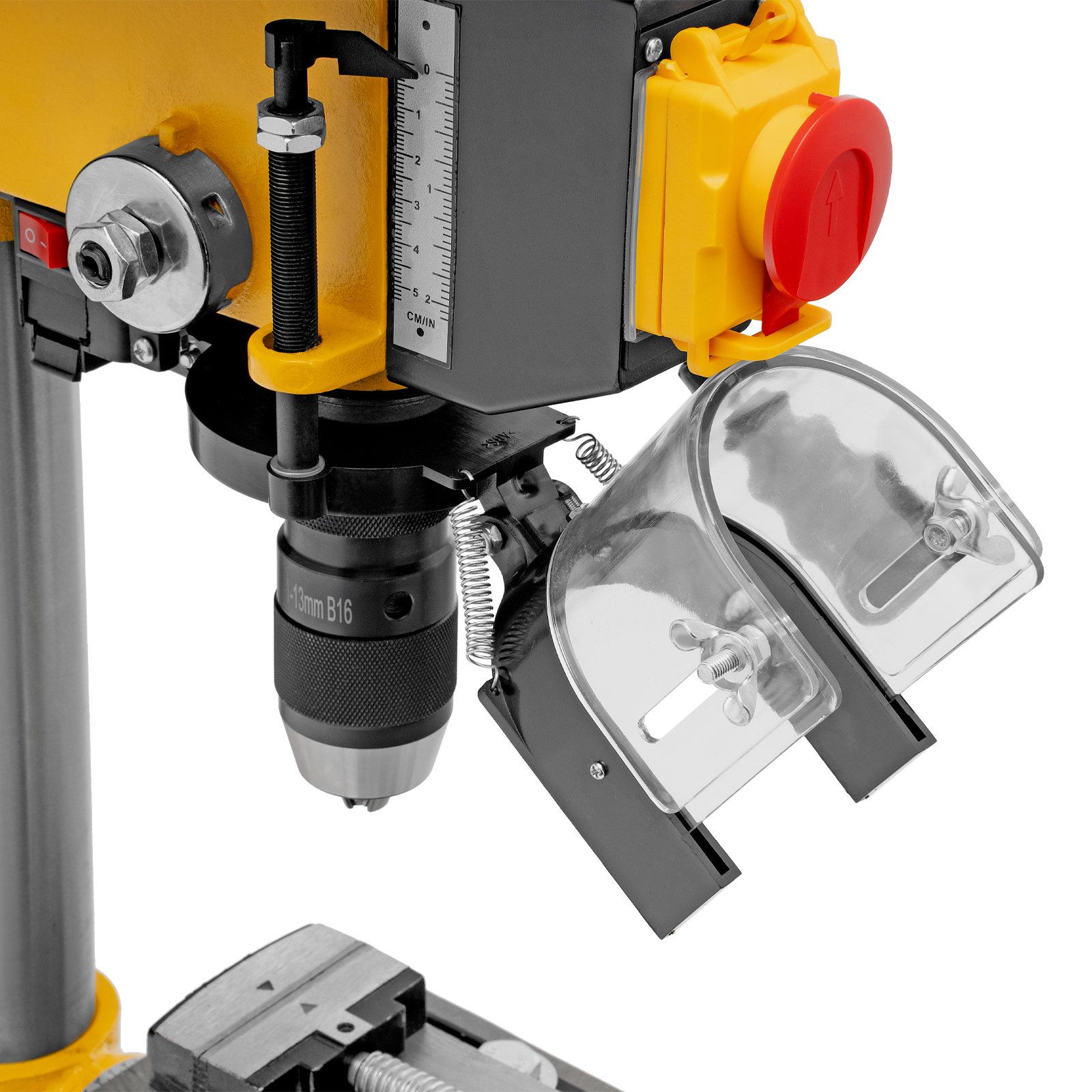 Станок сверлильный DDM-350L, 350 Вт, 13 мм, 5 ск., лазер, настольный Denzel