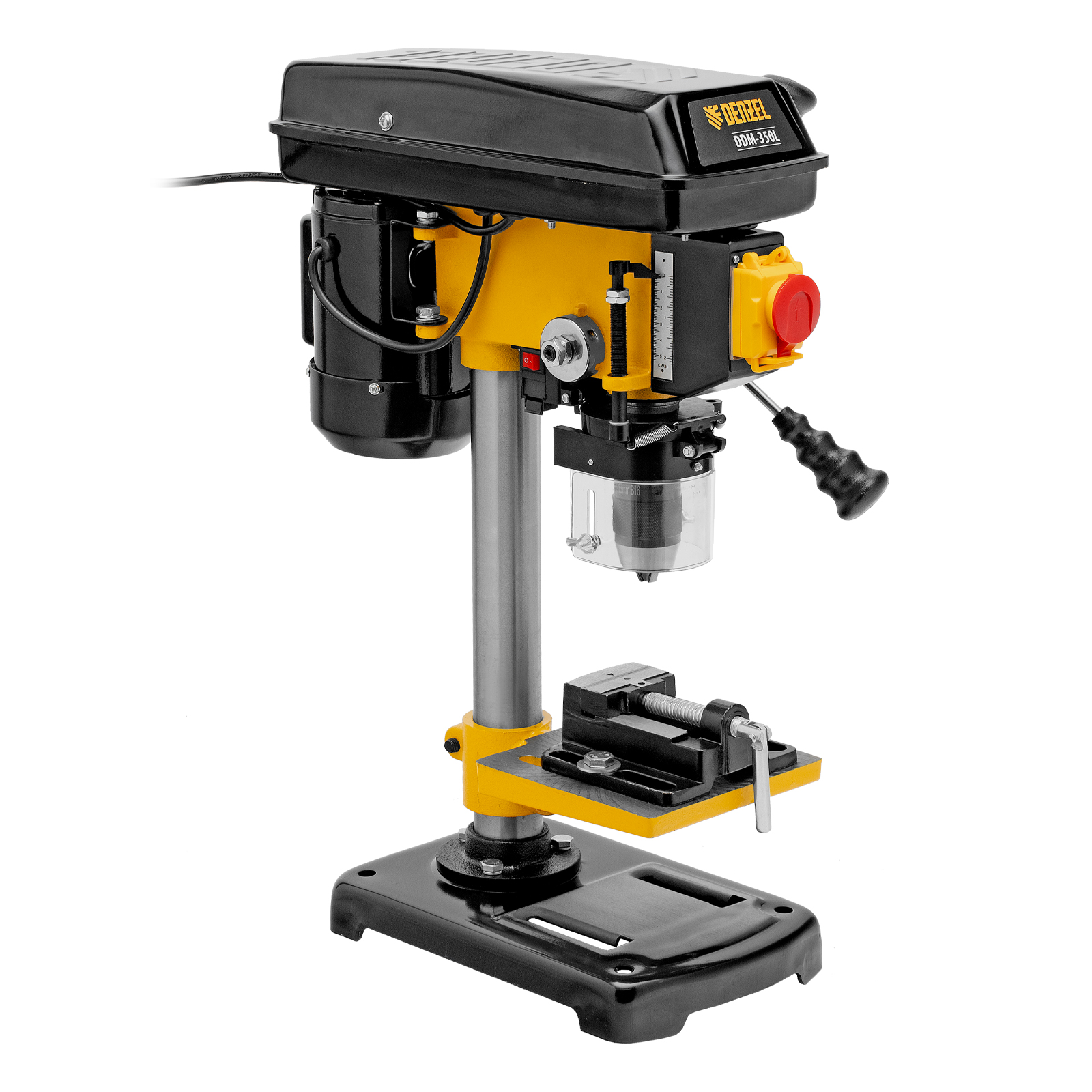 Станок сверлильный DDM-350L, 350 Вт, 13 мм, 5 ск., лазер, настольный Denzel
