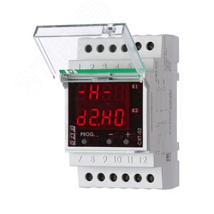 Терморегулятор CRT-02 (-50°C-+140°C) для систем снеготаяния/антиобледенения на шину DIN, с датчиком RT823 на проводе, 2х16А