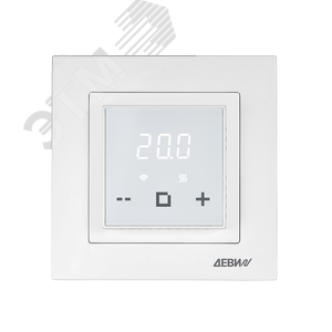 Терморегулятор для теплого пола ДЕВИ Classy программируемый c Wi-Fi, с датчиком пола, белый, 16А