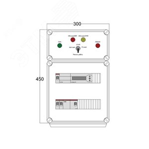 Щит управления электрообогревом DEVIBOX HR 1x1700 D850 (в комплекте с терморегулятором)