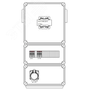 Ящик трансформаторный понижающий ЯТП 220/24 0,16кВА