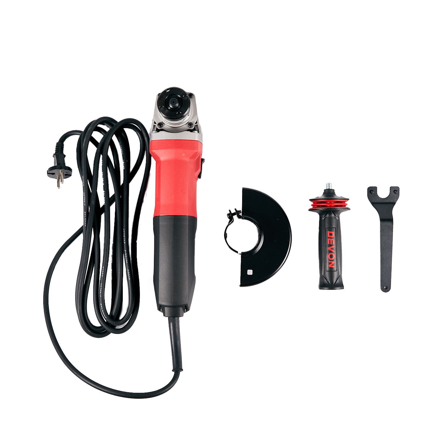 Угловая шлифовальная машина (УШМ) сетевая DEVON 2888-15-125CI / 125 мм / 1500 Вт / 220 В /плавный пуск / боковой переключатель / M14