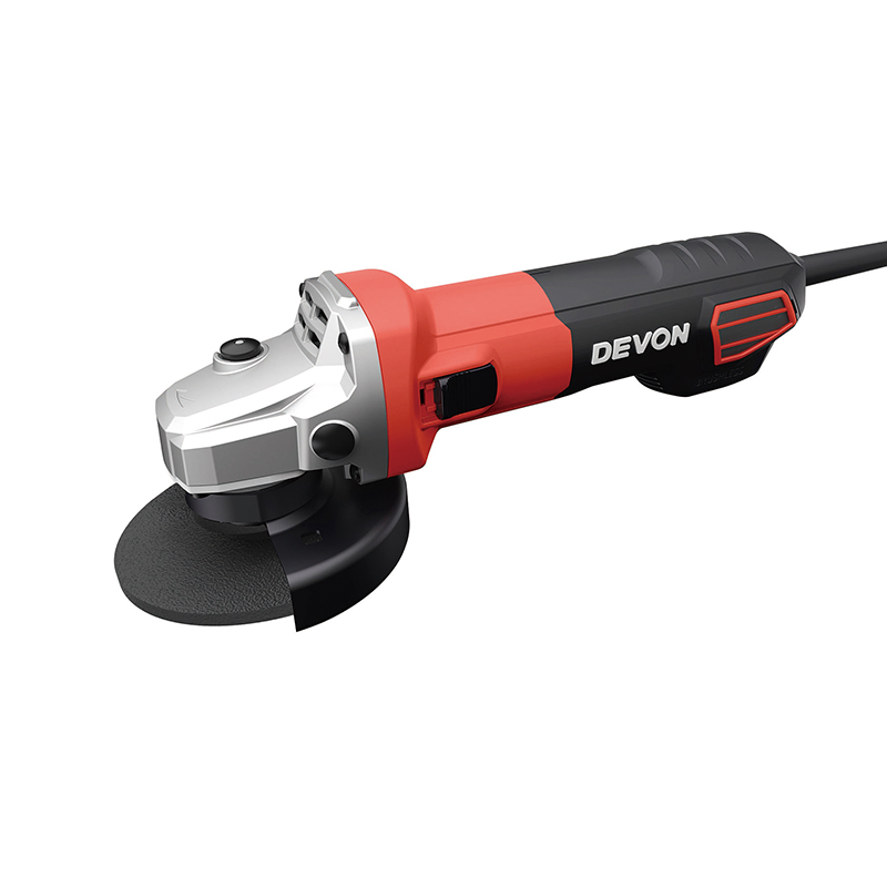 Угловая шлифовальная машина (УШМ) сетевая DEVON 2838-13-125BL / 125 мм /  бесщеточная / 1300 Вт / 220 В / плавный пуск / боковой переключатель / M14