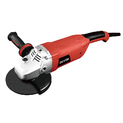 Угловая шлифовальная машина (УШМ) сетевая DEVON 2811-1S / 230 мм / 2050 Вт / 220 В / водонепроницаемая / антивибрационная рукоятка / М14