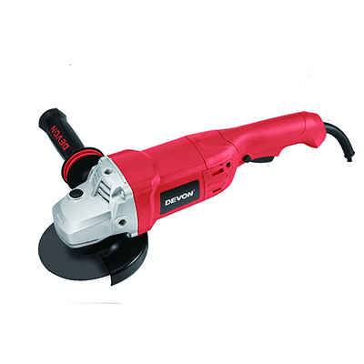 Угловая шлифовальная машина (УШМ) сетевая DEVON 2813 / 125 мм / 1400 Вт / 220 В / боковой переключатель / антивибрационная рукоятка / M14