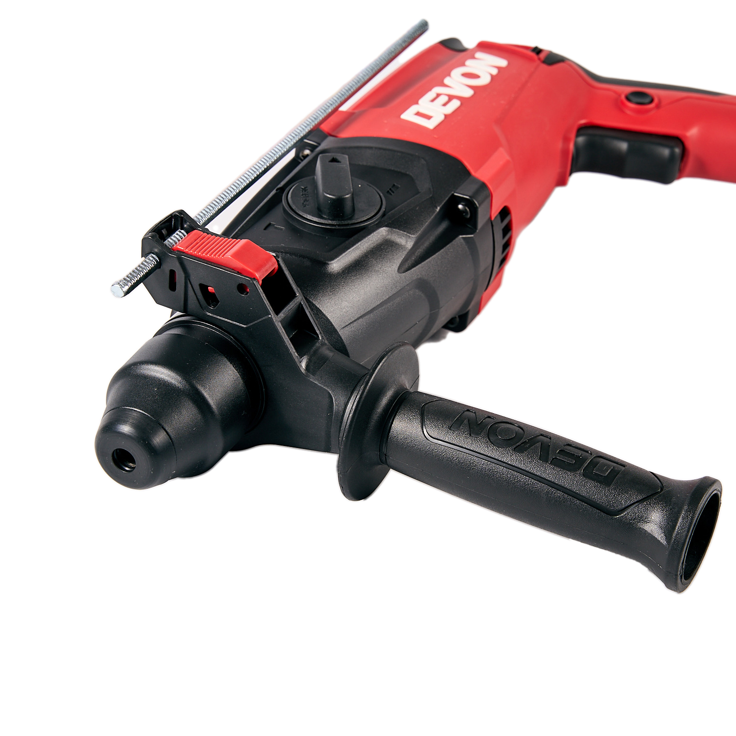 Перфоратор сетевой DEVON 1107-26DRE / 800 Вт / SDS-plus / 26 мм / 220 В / регулировка оборотов / 3 режима / реверс / пластиковый кейс