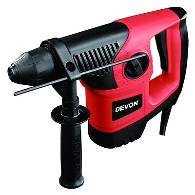 Перфоратор сетевой DEVON 1104 / 900 Вт / SDS-Plus / 30 мм / 220 В / регулировка оборотов / 3 режима / пластиковый кейс