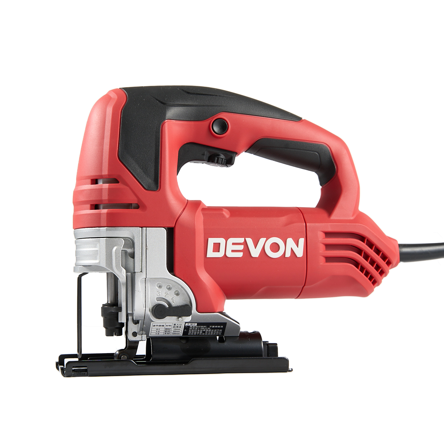 Лобзик электрический сетевой DEVON 3144-6-120Q / 120мм / 220 В / 600Вт / LED / быстрозажимное устройство / пластиковый кейс