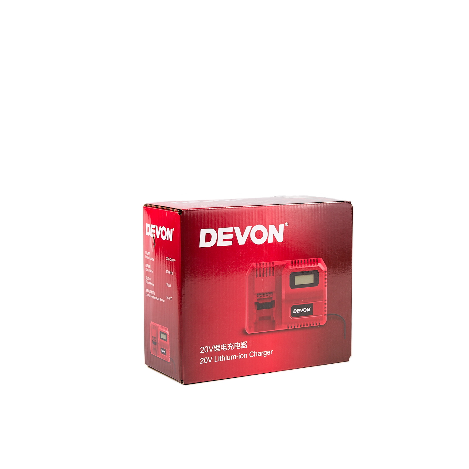 Аккумуляторный перфоратор DEVON 5402-Li-20RH26Q / SDS plus / дополнительный БЗП-патрон/ бесщеточный / 6-16мм / 20 В / 2 аккум. 5.0 А∙ч / быстрое ЗУ 190 Вт