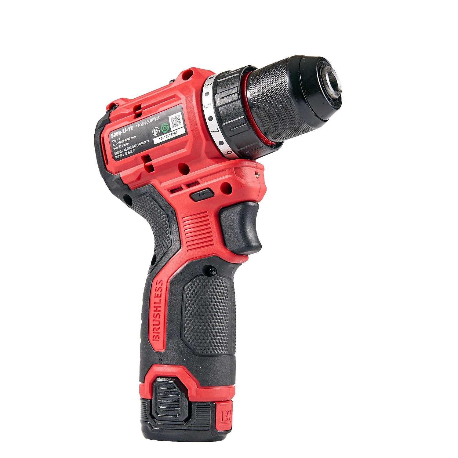 Аккумуляторный шуруповерт/дрель DEVON 5208-Li-12 / бесщеточный / 25/50Нм / 12 В / 2 аккум. 2.0 А∙ч