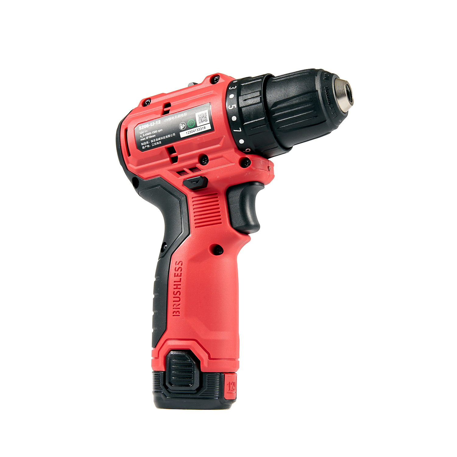 Аккумуляторный шуруповерт/дрель DEVON 5206-Li-12 / бесщеточный / 25/50Нм / 12 В / 1 аккум. 2.0 А∙ч