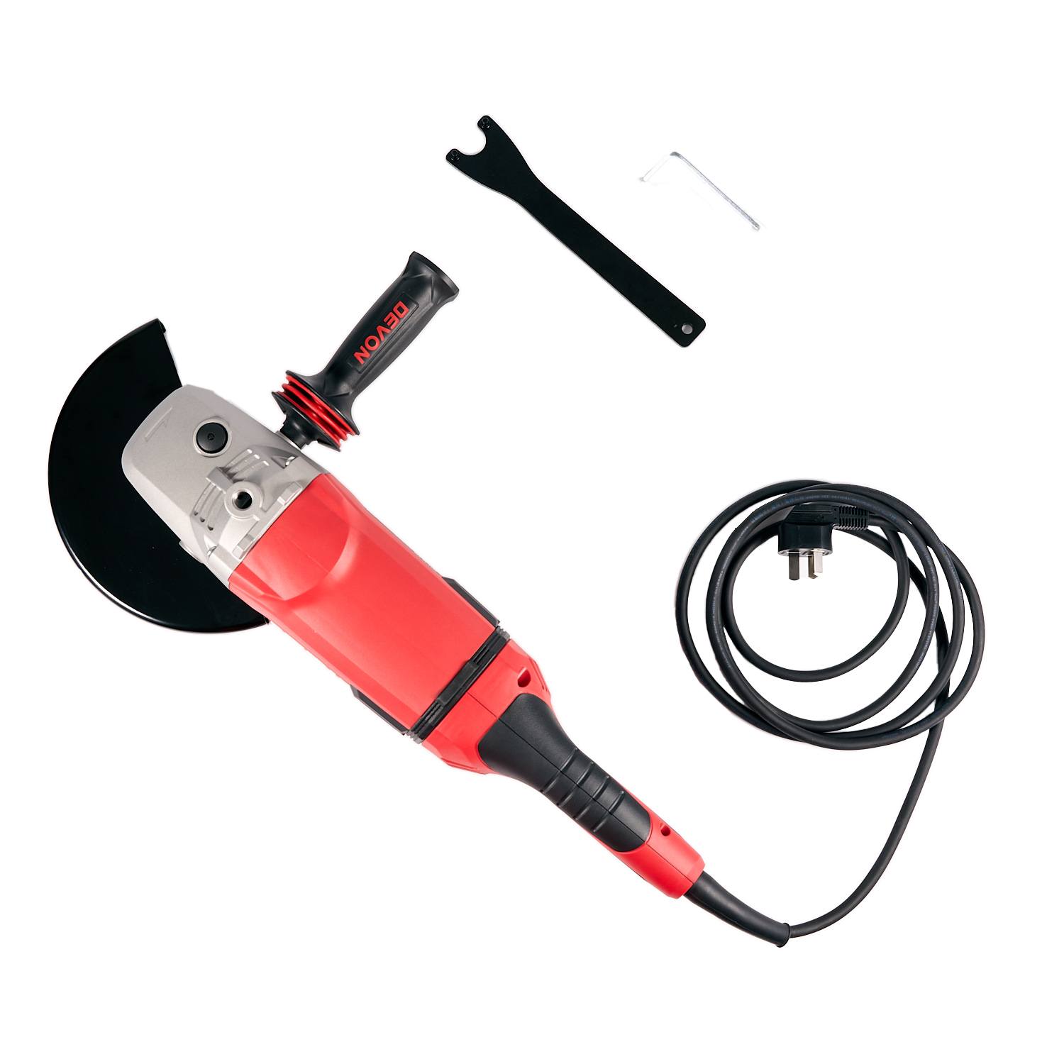 Угловая шлифовальная машина (УШМ) сетевая DEVON 2831-26-230 / 230 мм / 2600 Вт / 220 В / антивибрационная рукоятка / М14