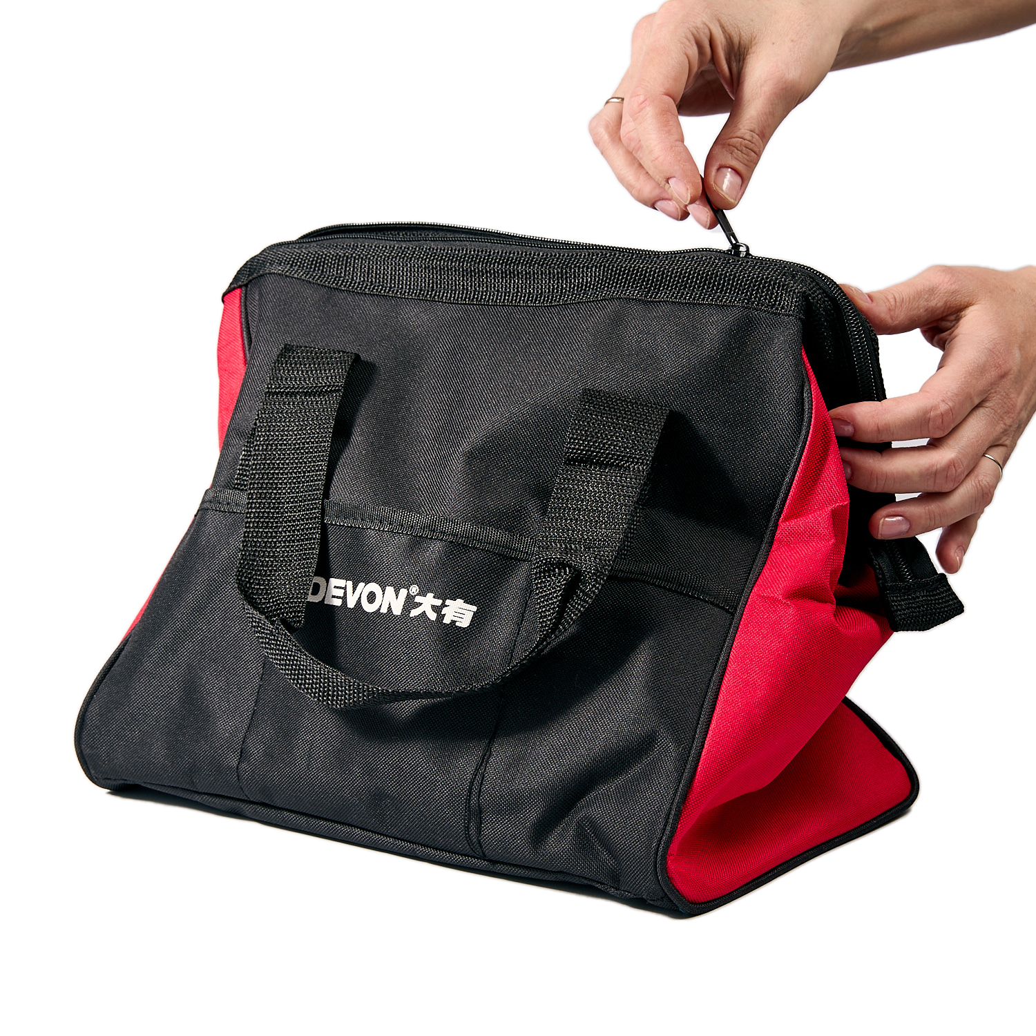 Аккумуляторная угловая шлифовальная машина (УШМ) DEVON 2903-Li-20-125 / 125 мм / бесщеточная / 20 В /  2 аккум. 5.0 А∙ч / быстрое ЗУ 190 Вт / M14