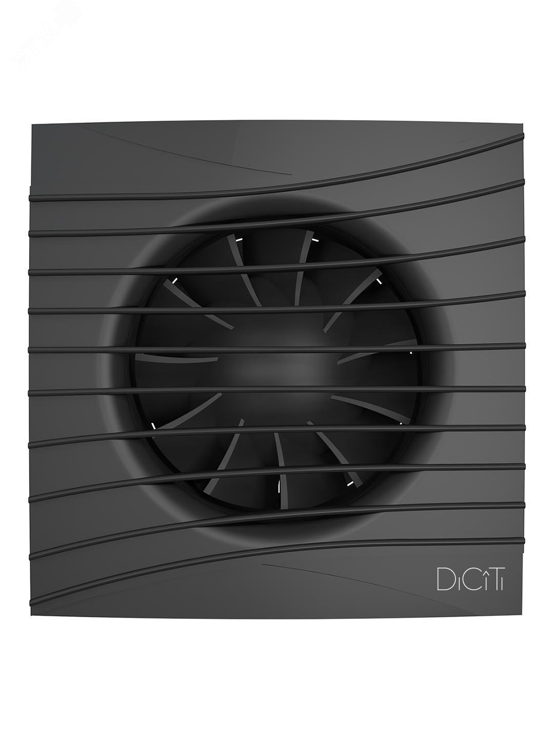 Вентилятор осевой вытяжной с обратным клапаном D125 декоративный