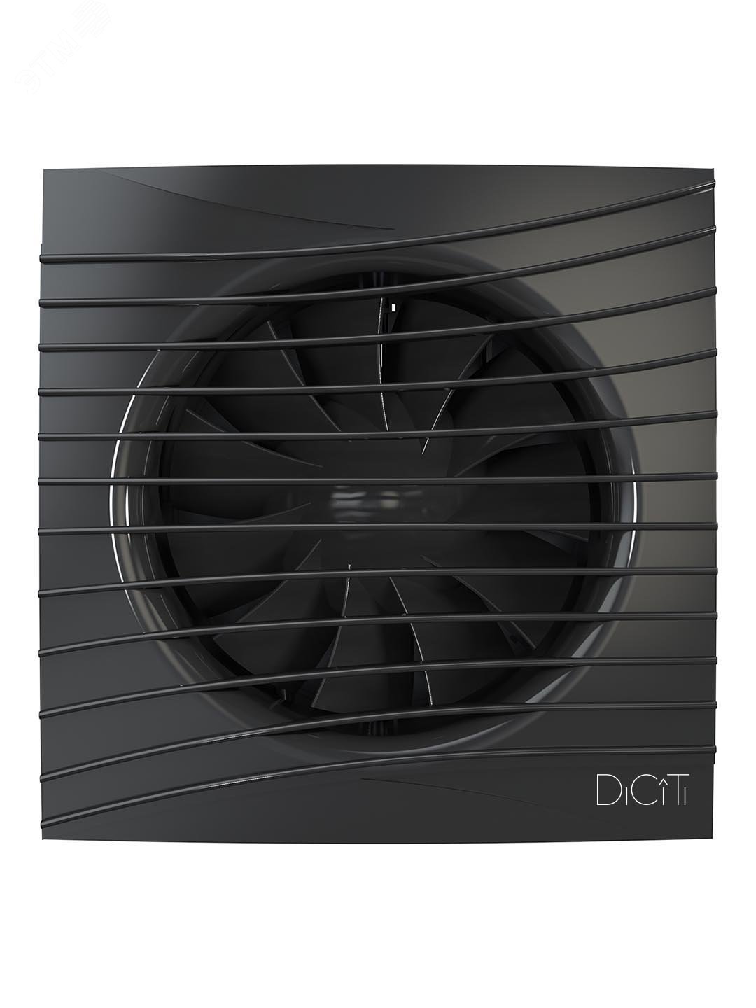 Вентилятор осевой вытяжной с обратным клапаном D125 декоративный