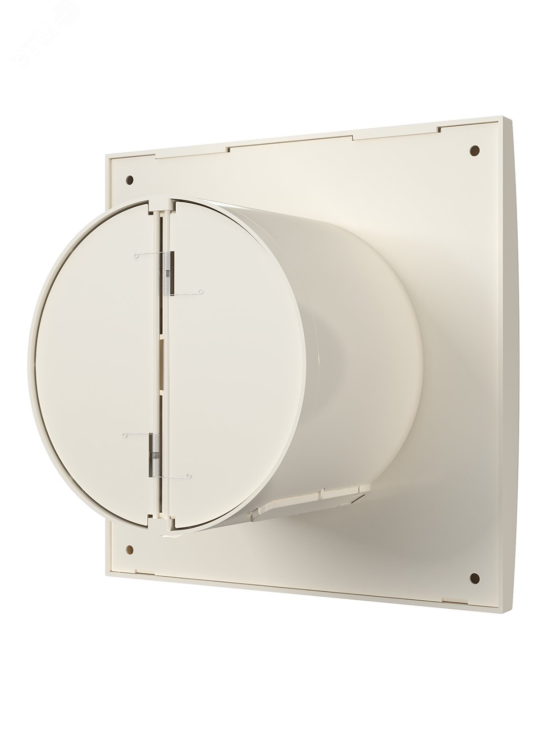 Вентилятор осевой вытяжной с обратным клапаном D100 декоративный