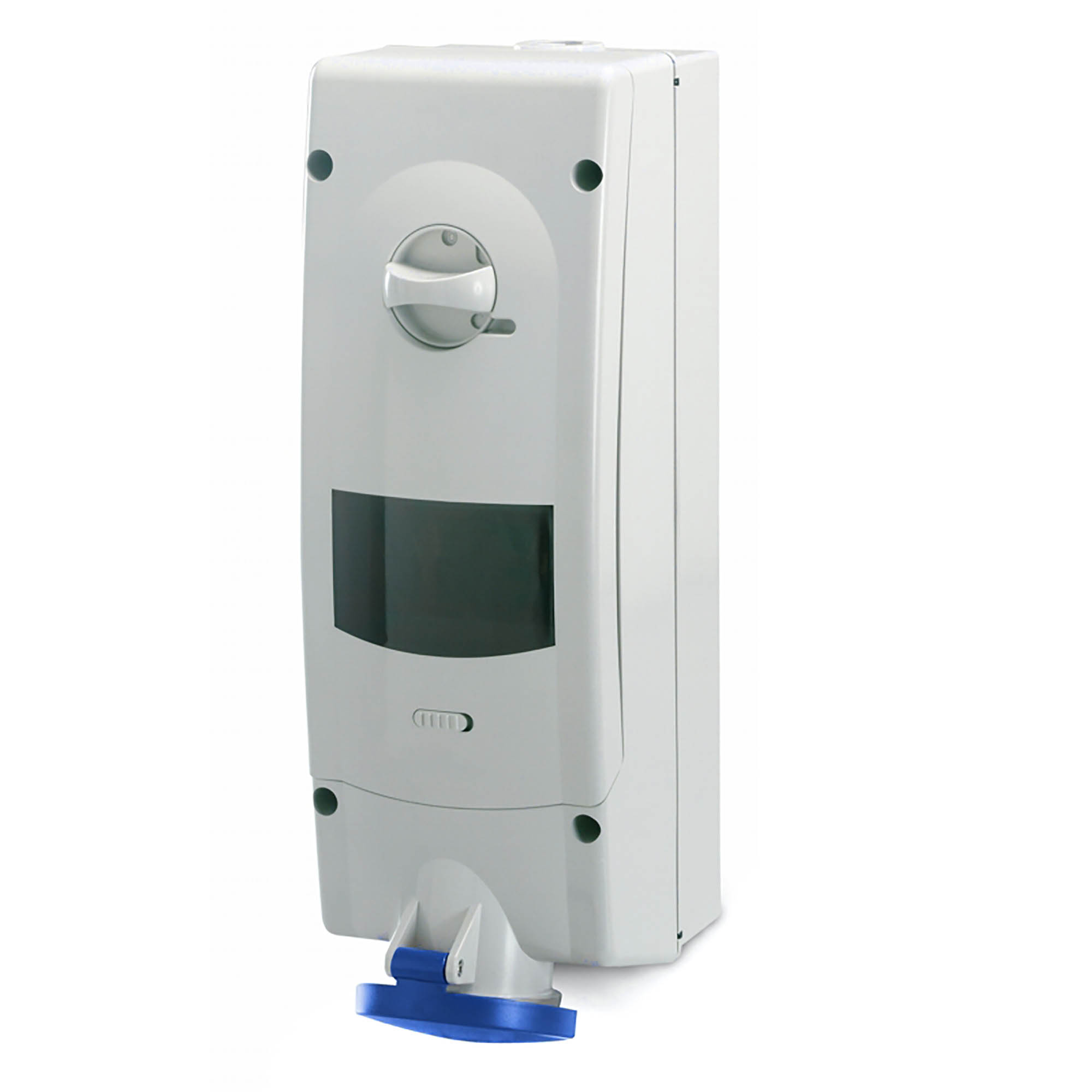 Розетка настенная с механической блокировкой и DIN-рейкой на 6 модулей WSD IP44 32A 2P+E 230В