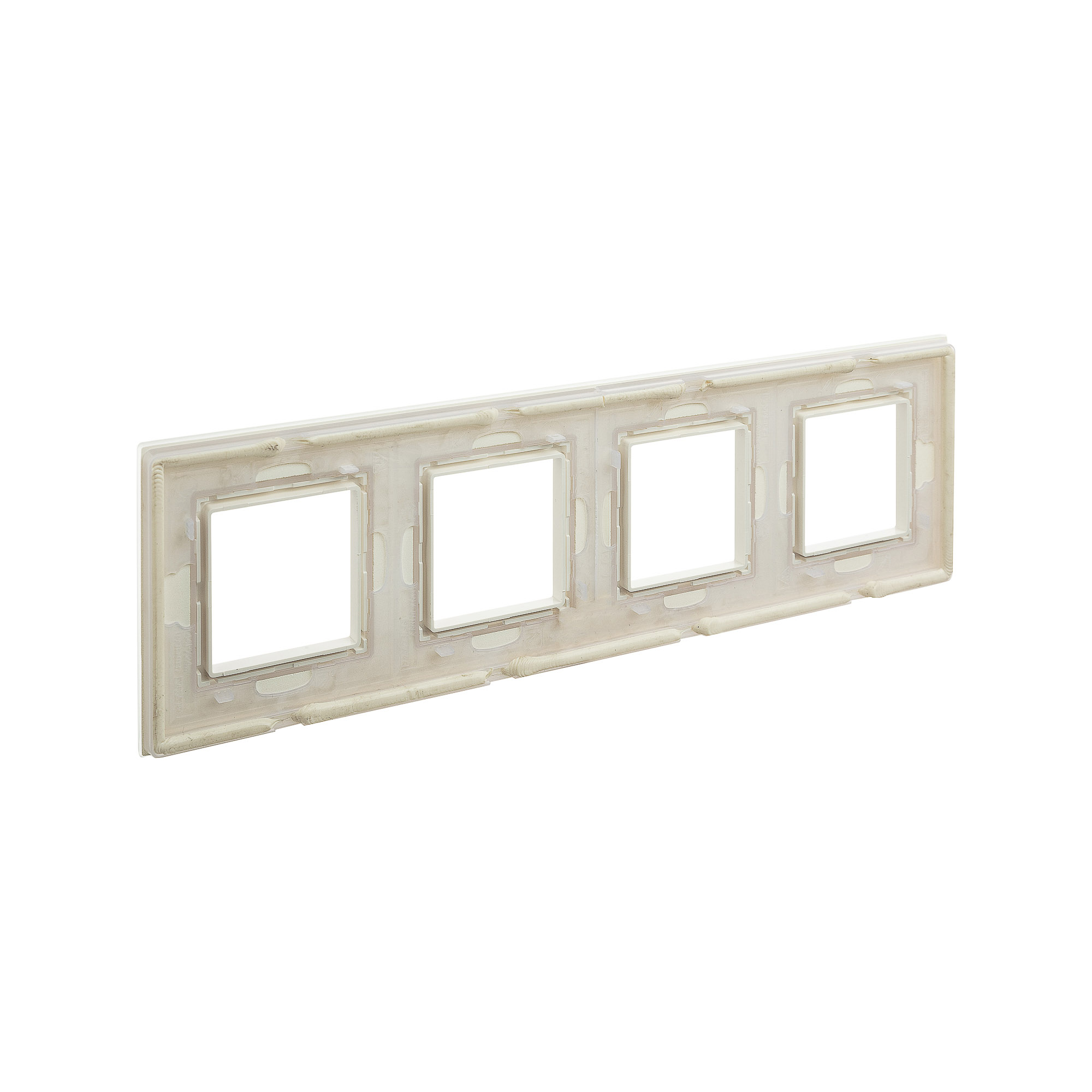 Рамка из натурального стекла, "Avanti", светло-зеленая, 4 поста (8 мод.)