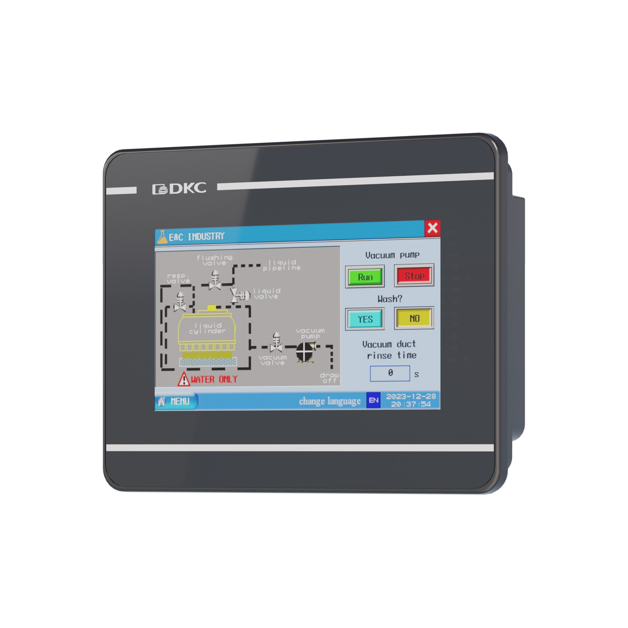 Промышленная операторская панель, диагональ 4.3", 16,77М цветов дисплейTFT, разрешение 480*272 px, порты: 2 COM, 1 MicroUSB, 1 Ethernet