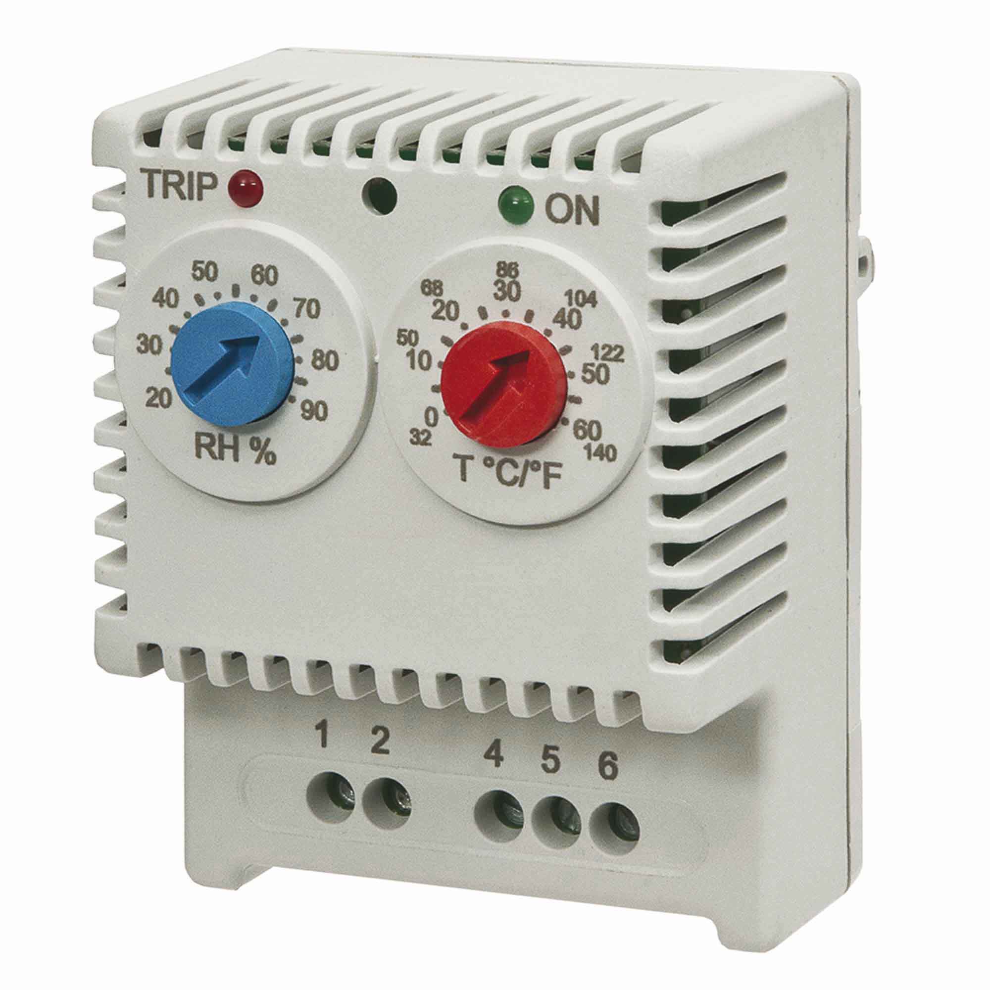 Гигротерм электронный, 230 В, регулировка температуры 0…+60°C, регулировка влажности 20…90%, переключающий контакт